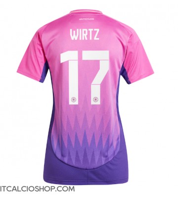 Germania Florian Wirtz #17 Seconda Maglia Femmina Europei 2024 Manica Corta